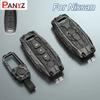 For Nissan Versa Maxima Rogue Armada Sentra Qashqai X-Trail 2/3/4/5Buttons 2022 2023 Accessories Car Zinc Alloy Key Case