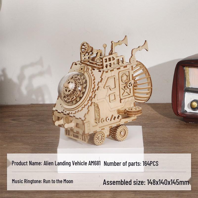 

Ruoke DIY Панк-стиль Робот Музыкальная шкатулка - Креативный подарок на день рождения и украшение для детей