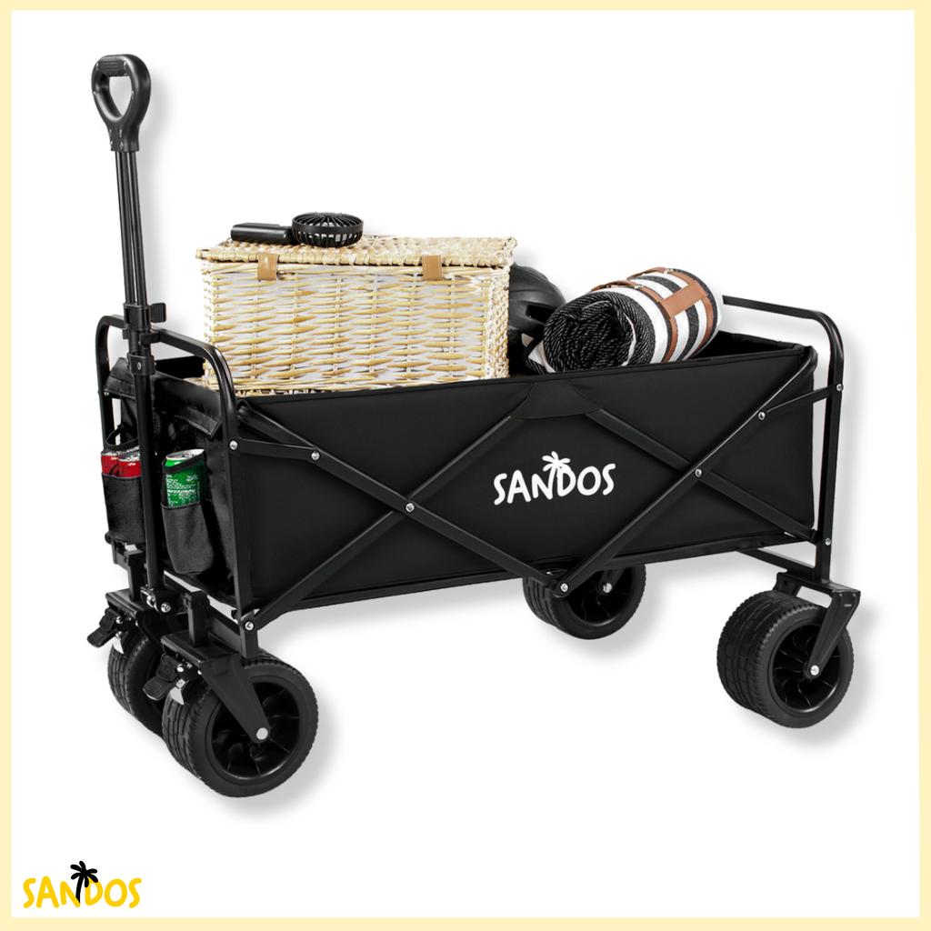 Beach Travel Stroller, Transport Trailer, 100kg, Foldable, Holiday