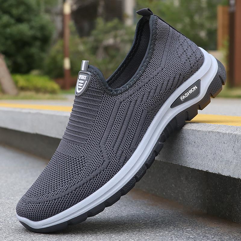 Fashion Summer New Men's Casual and Comfortable Daily Mesh Cloth Shoes, Breathable and Casual Polyurethane Outsole Sports Shoes