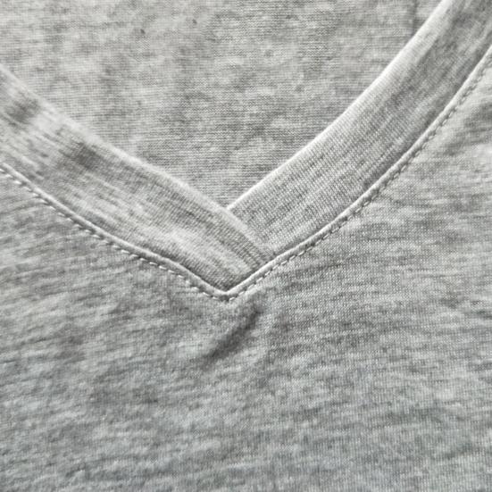 Maglietta estiva da donna, scollo a V, manica corta, pullover, tinta unita, lunghezza media, vestibilità ampia, casual, streetwear