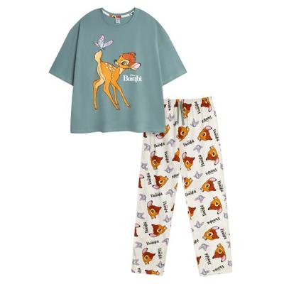 Damen Langarm-Pyjamaset mit Logo