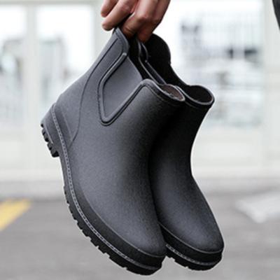 Bottes de Pluie Courtes pour Homme Imperméables Chaussures en Caoutchouc pour Homme Bottes de Pêche Confortables pour Homme Chaussures de Sécurité de Travail pour Homme Nouvelles Botas Para Hombre
