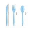 Solid Color High Quality Knife Fork Spoon Set Red Pink Wedding Disposable Tableware Birthday Party Supplie Baby Shower Decoratio