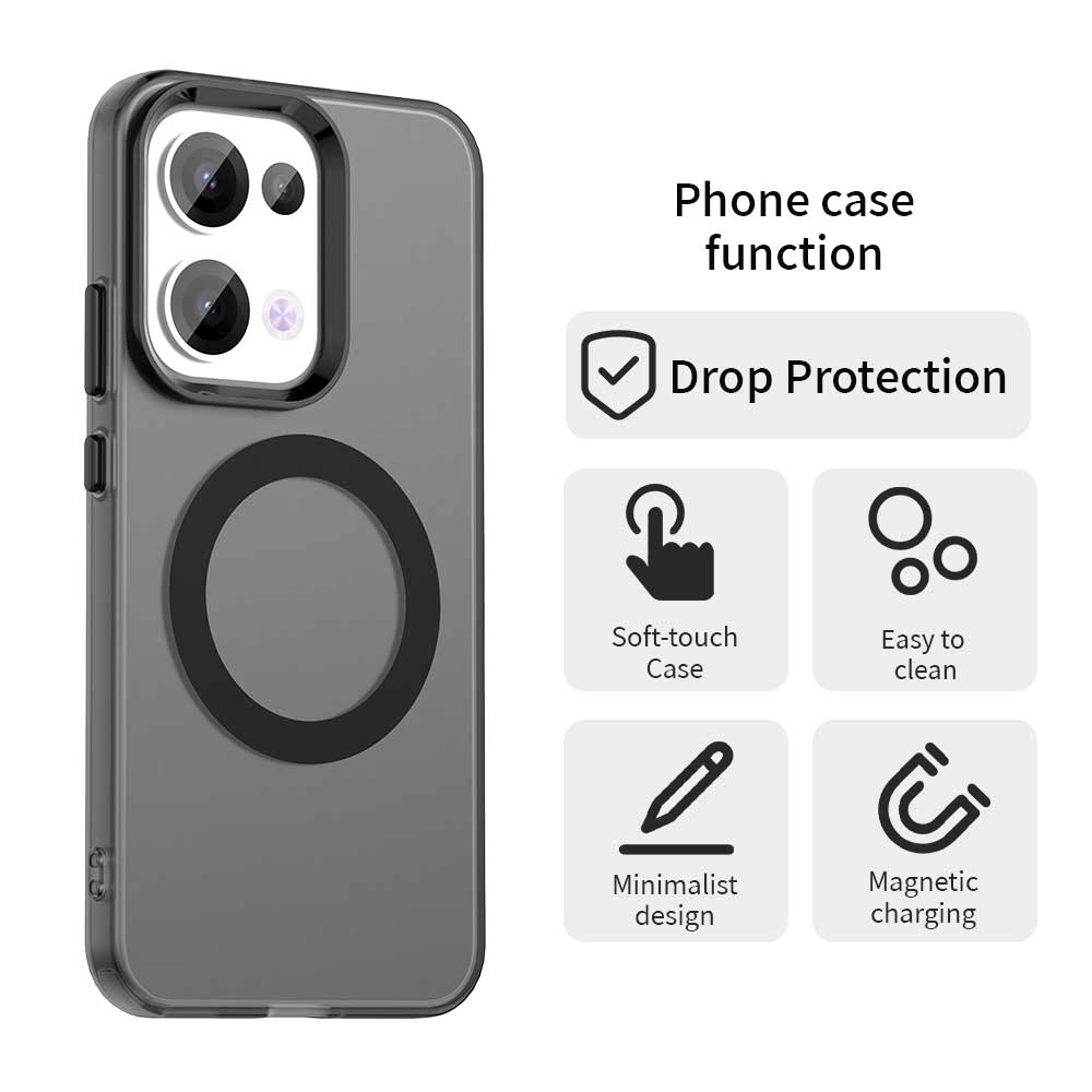 Matte Translucent Lens Protect Case for OPPO Reno 13 13F 13 F Reno13 Pro Reno13F Magsafe Magnetic Wireless Charging Cover