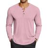Men's Casual Solid-Color Oversized  Long-Sleeve Top