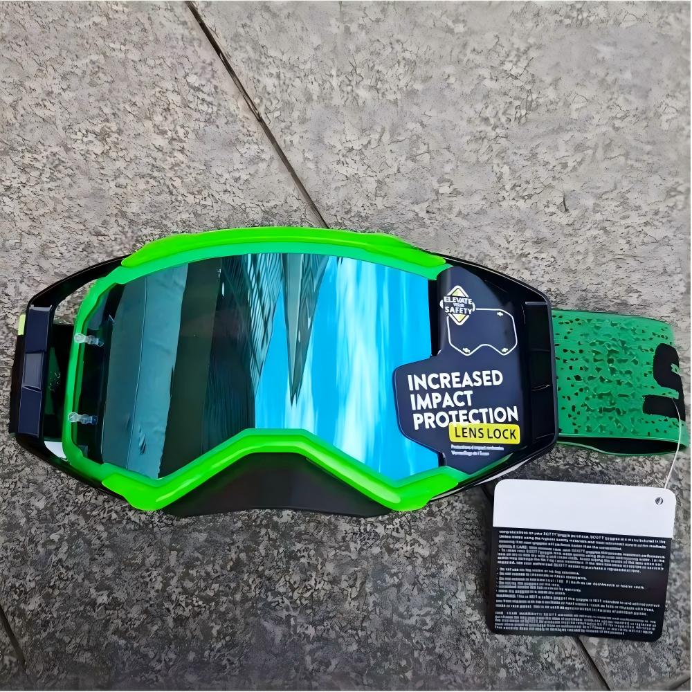 High-grade Banded Motocross Motorcycle Cross Goggles Windproof Dustproof Visor Replaceable Lenses Helmet Eyewear Riding Glasses