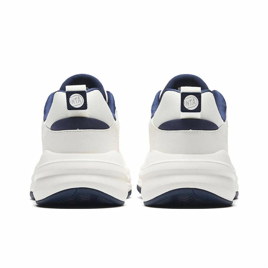 Anta ACE Slip Resistant, Abrasion Resistant, Lightweight Low Top Chunky Sneakers Men's White Dark Blue Sneakers 912338802-1