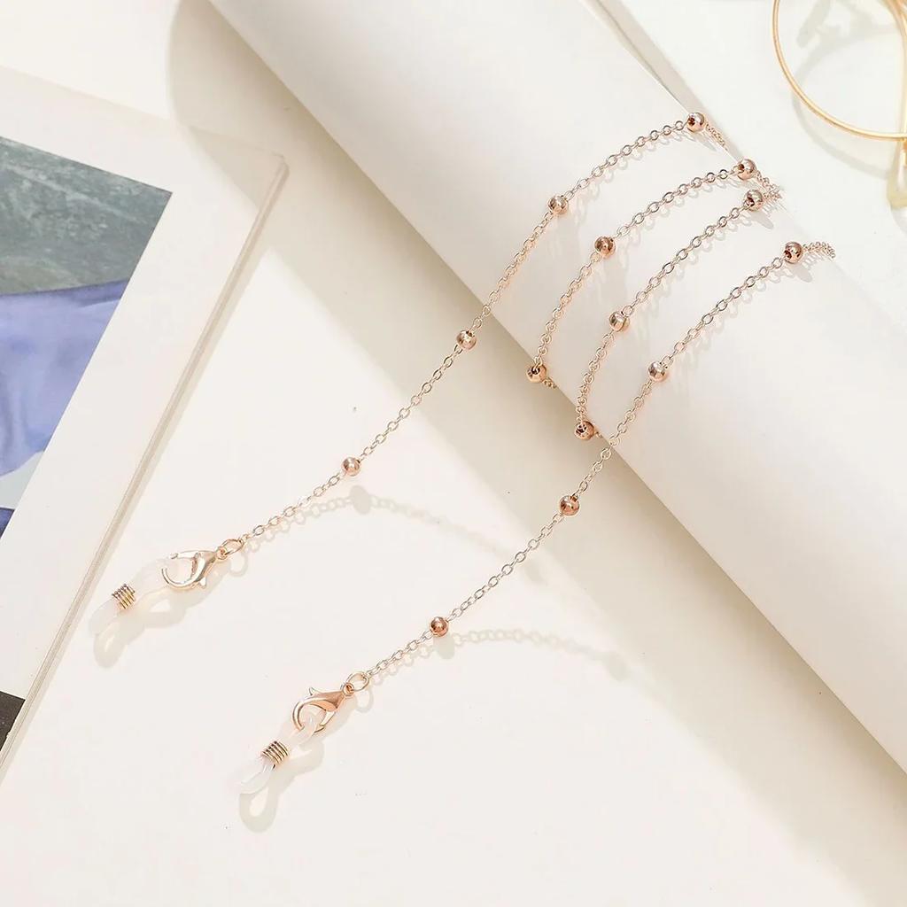 Fashion Beaded Glasses Chain Summer Beads Hangs Mask Strap Handmade Necklace for Women Sunglasses Lanyard Jewelry