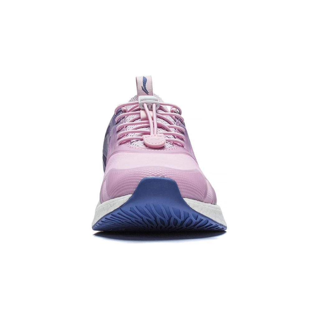 Li Ning Childrens Protective Nest V2 Round Head Comfortable Anti-Kick Shock Absorption Low-Top Running Shoes Kids Running Shoes Purple YKFT076-4