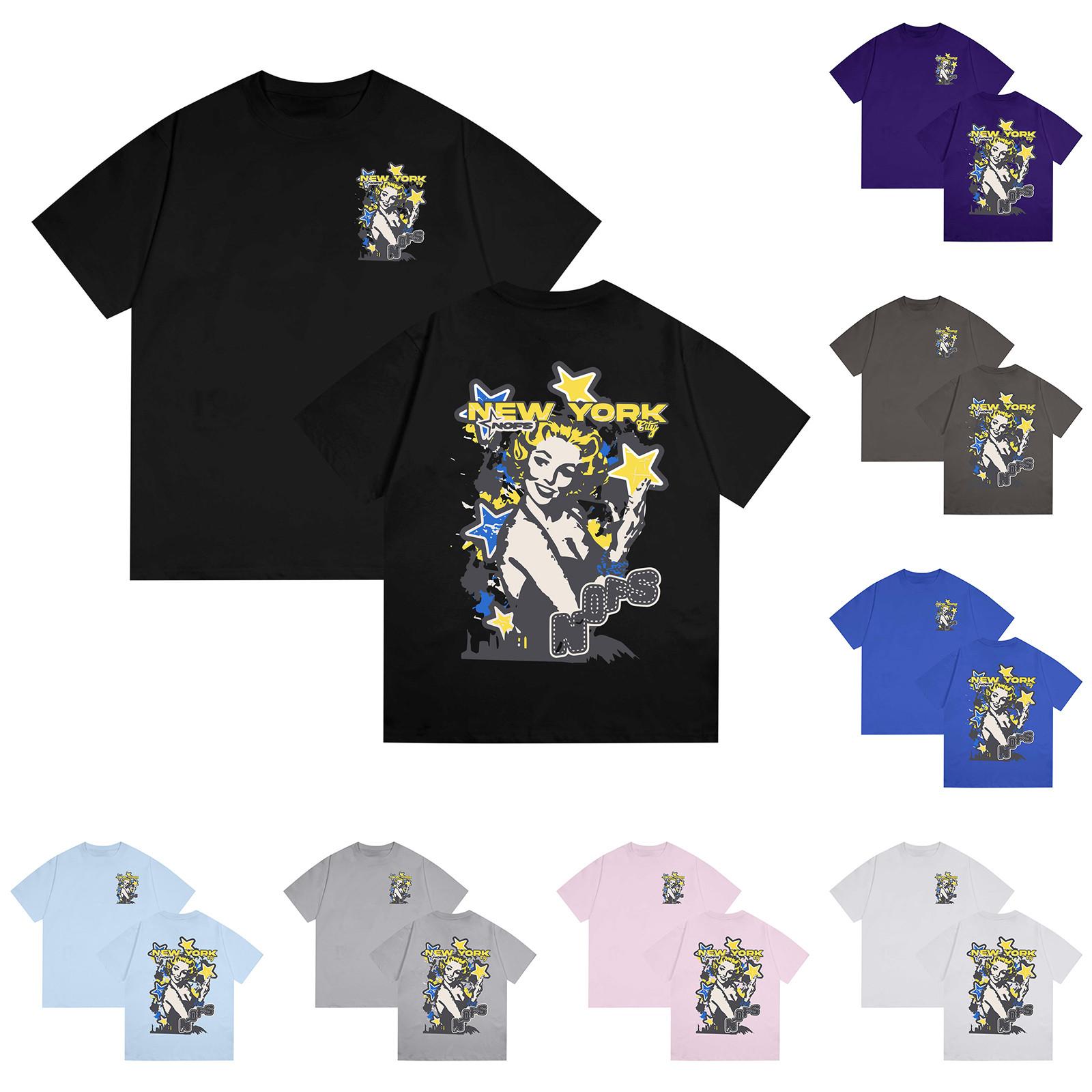 

Футболка унисекс, повседневный свободный топ, удобная футболка с круглым вырезом