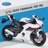 Welly 1/12 Yamaha YZF-R6 Alloy Racing Motorcycle Model Diecast Metal Street Sports Motorbike Model Collection Childrens Toy Gift