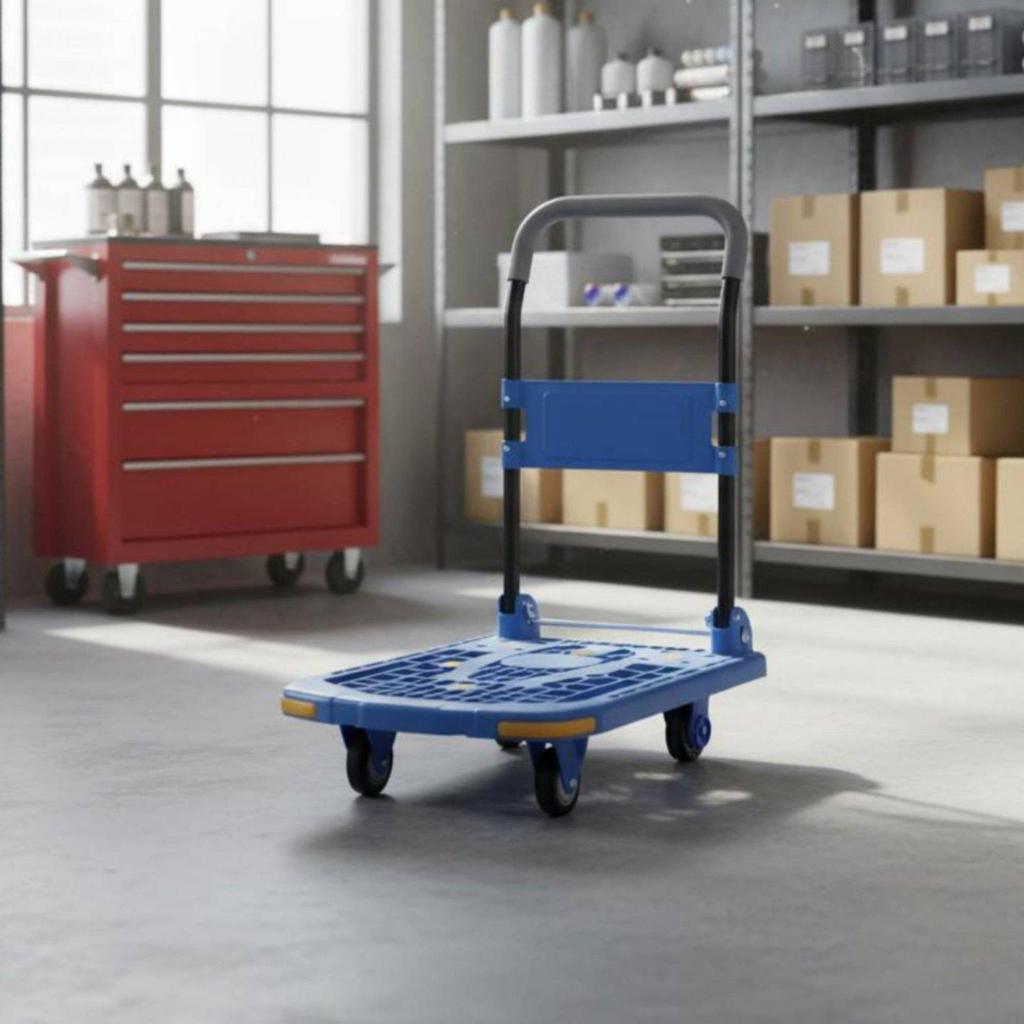 Foldable Hand Cart Quiet Wheels Folding Truck for Home, Warehouse