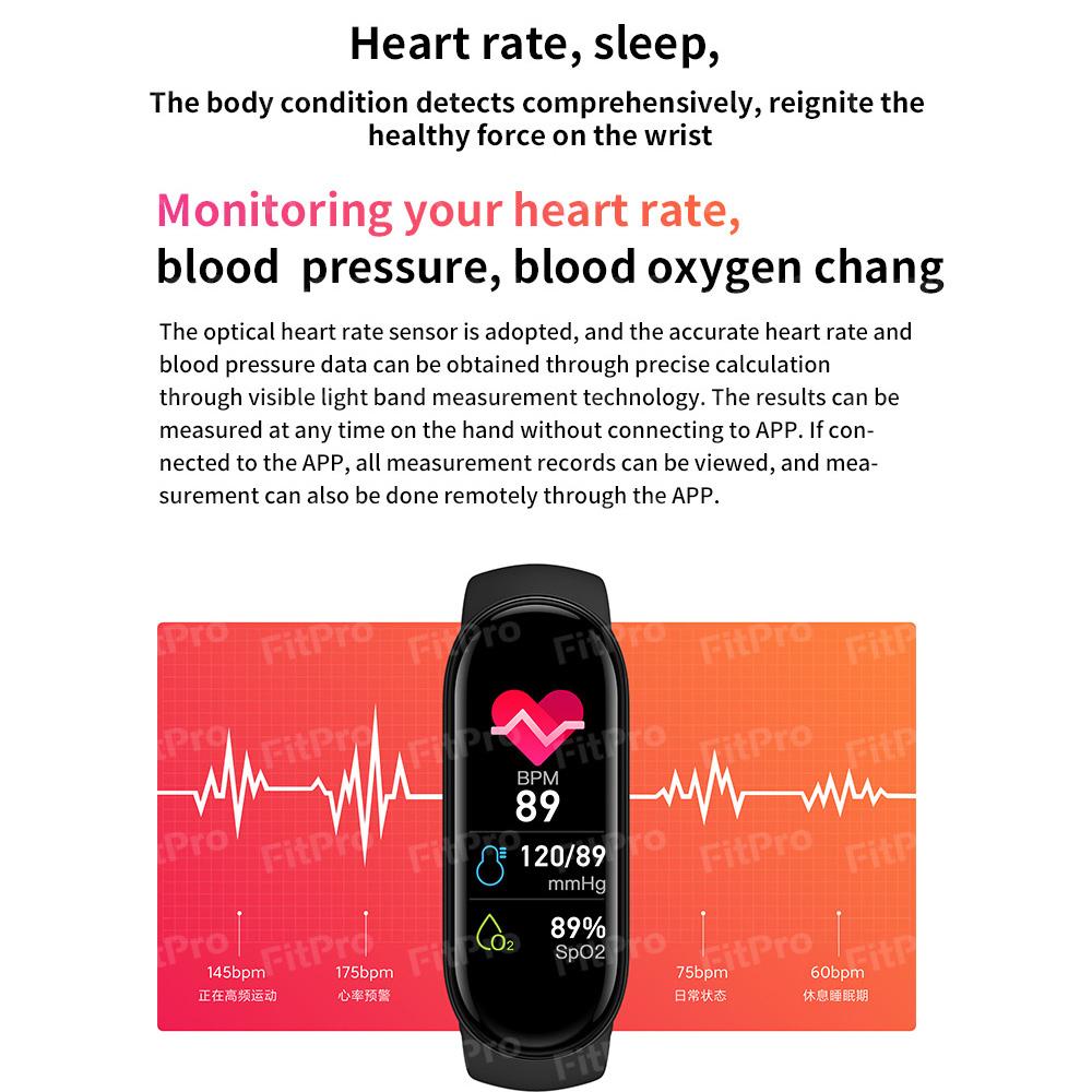 M7 Waterproof Sport Smart Watch Heart Men Woman Rate Blood Pressure Monitor Fitness Tracker Bracelet For Android For IOS