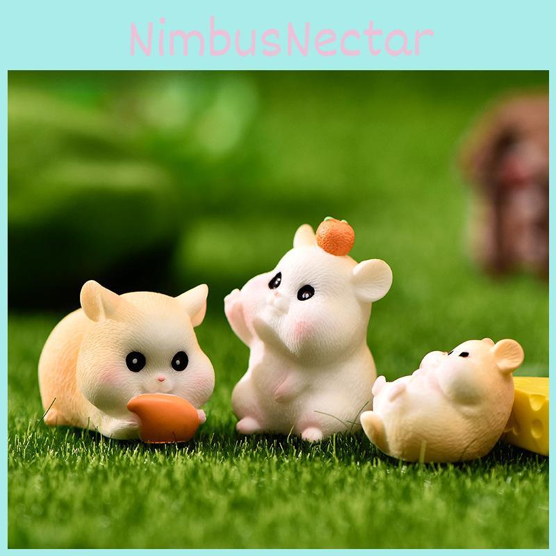 Cute Resin Hamster Garden Decor Perfect For Diy Succulent Landscaping