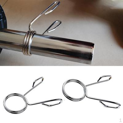 2 Pieces / '' Barbel Spring Clip Weight Dumbbell Bar Collar Clamp