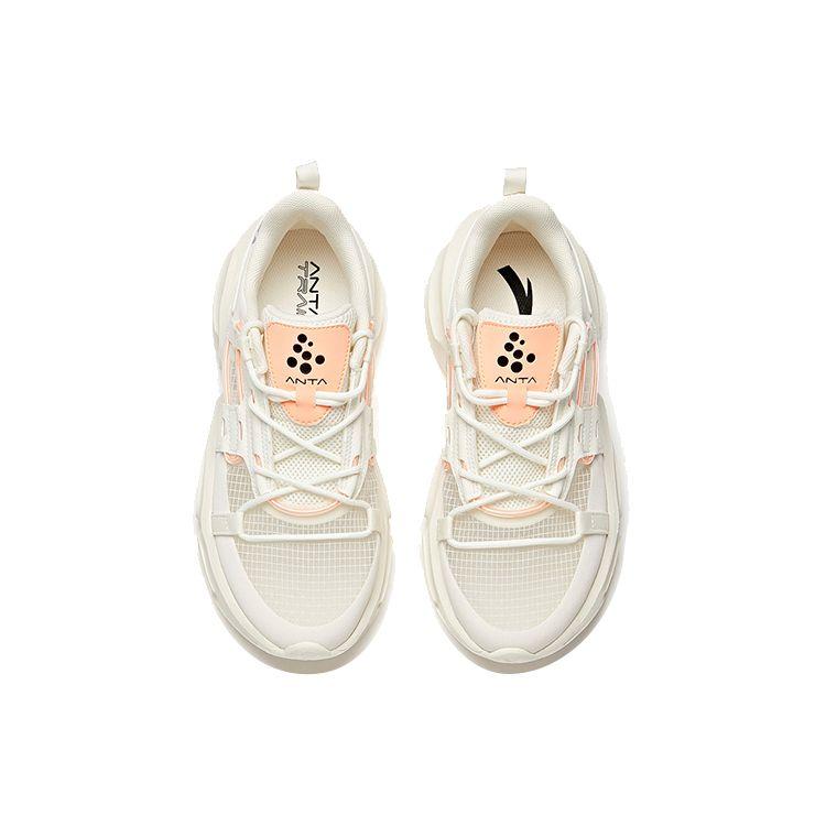 Anta Low Top Training Shoes Women Sneakers White Orange 122037789-1