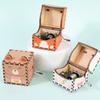 Color Print Hand Crank Musical Boxes Puzzle Structure Cartoon Animal Music Box  Children's Toys
