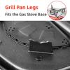 Korean Square Grill Pan Maifan Coated Camping Board,Non-stick Smokeless Barbecue Plate for Indoor Outdoor Gas Induction Stovetop