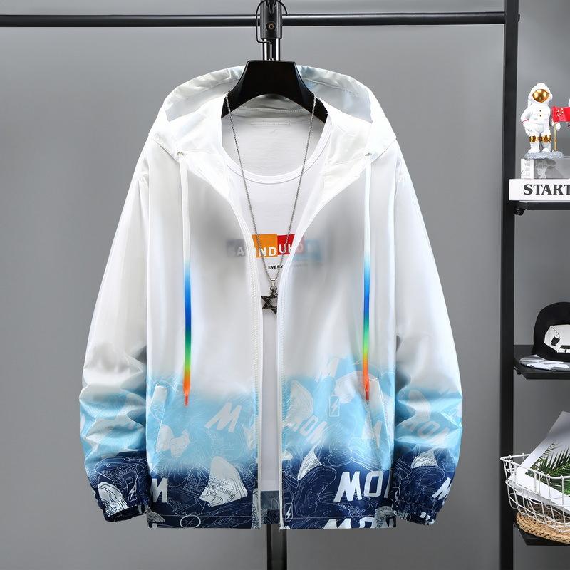 Men s lightweight sun-protective jacket: breathable outdoor fishing jacket, new patchwork design, lightweight and breathable S синий