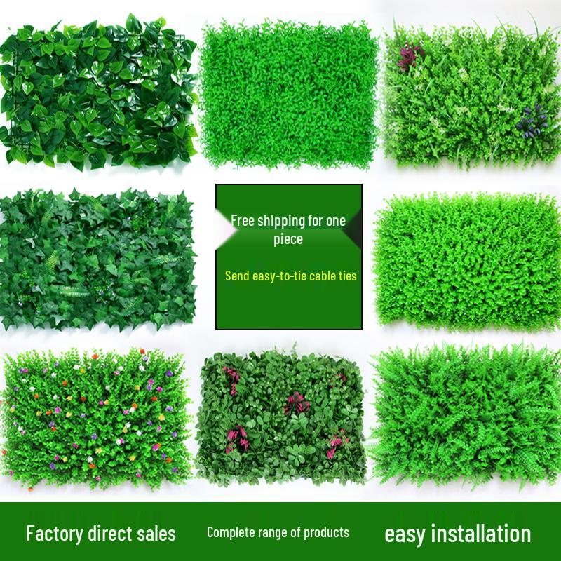 3D Bionic Plant Wall Decor - Indoor/Outdoor Artificial Greenery & Flowers