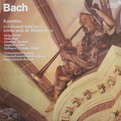 LP-skiva JOHANN SEBASTIAN BACH - Der Himmel Lacht, Die Erde Jubilier 827010 ETERNA 1984 Tyskland Klassisk Begagnad
