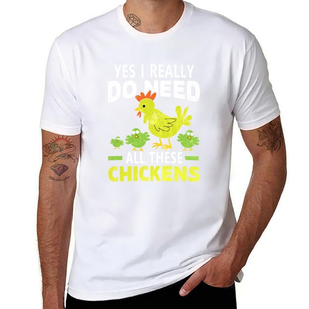 Chicken Coop Chicken Farmer Gift Tshirt All Match Basic Short Sleeve Top