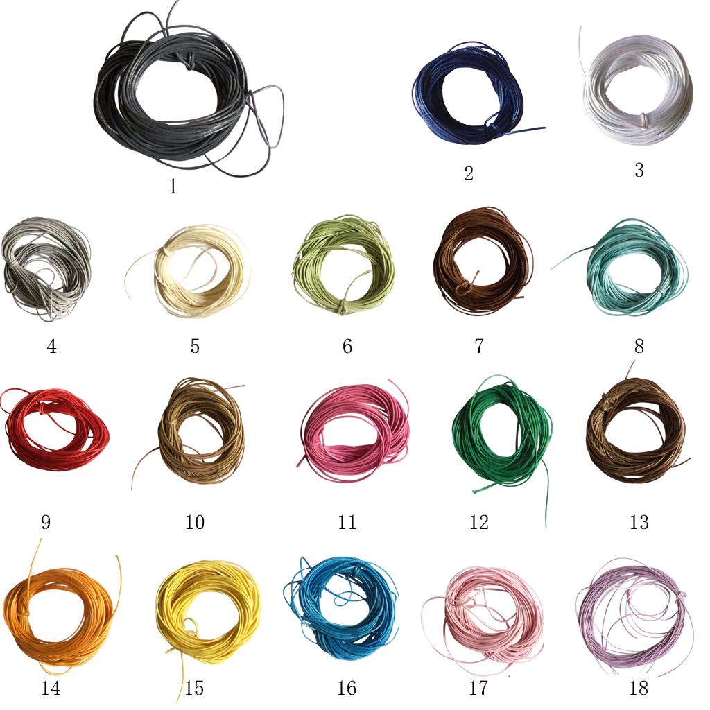 10M Wax Nylon String Rope For DIY Bracelet Neckace Making 1mm Green