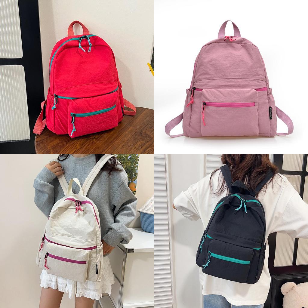 Minimalistischer Tagesrucksack für Studenten mit atmungsaktivem Material und Reißverschluss für den urbanen Pendelverkehr