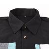Men's Color-blocked Shirt Long Sleeve Men's Casual Fashion Trend With Pocket Shirt Jacket