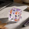 Portable Stress Toys Halloween Cube Sensory Toy, Squeeze Toy with Pumpkin Skull Relieving Spider Pattern, Clear Anxiety Relief Party Favors Gadget
