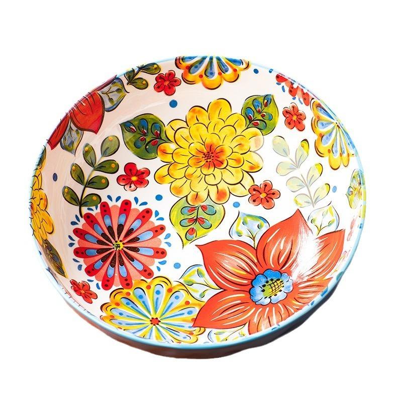 Large Basin Bowl Tableware Boiled Fish Bowl Ceramic Sauerkraut Fish Large Bowl Soup Bowl Household Soup Bowl