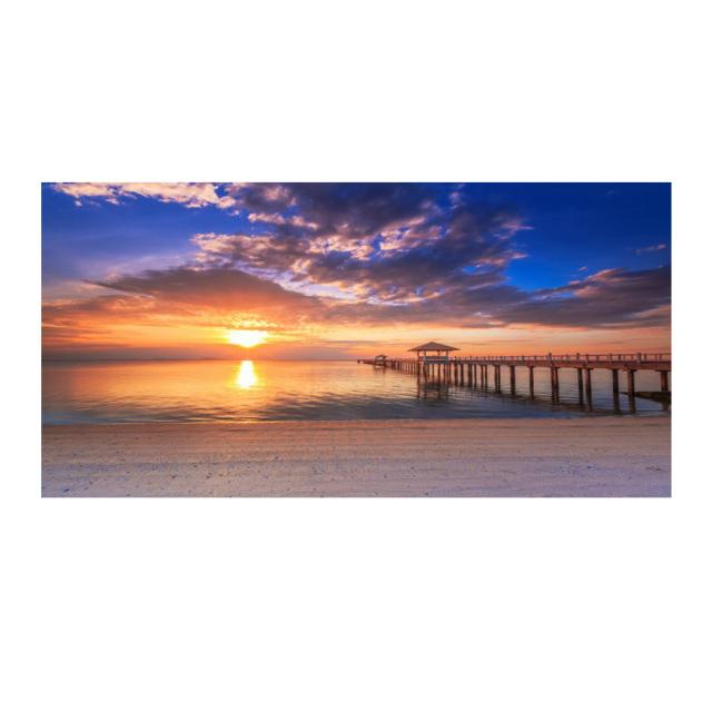 Sea Beach Bridge Posters And Prints Landscape Pictures Canvas Painting Modern Home Decor Wall Art For Living Room Sunset Cuadros