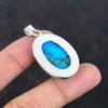 Tibetan Turquoise Pendant Gemstone Pendant Handmade Jewelry 925 Sterling Silver Pendant Decent Pendant Gifts for Wife Silver Elegant Jewelry