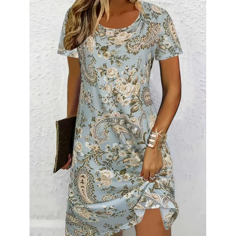 Women s Printed Dress Fashionable Slim Fit Stretch Skirt S