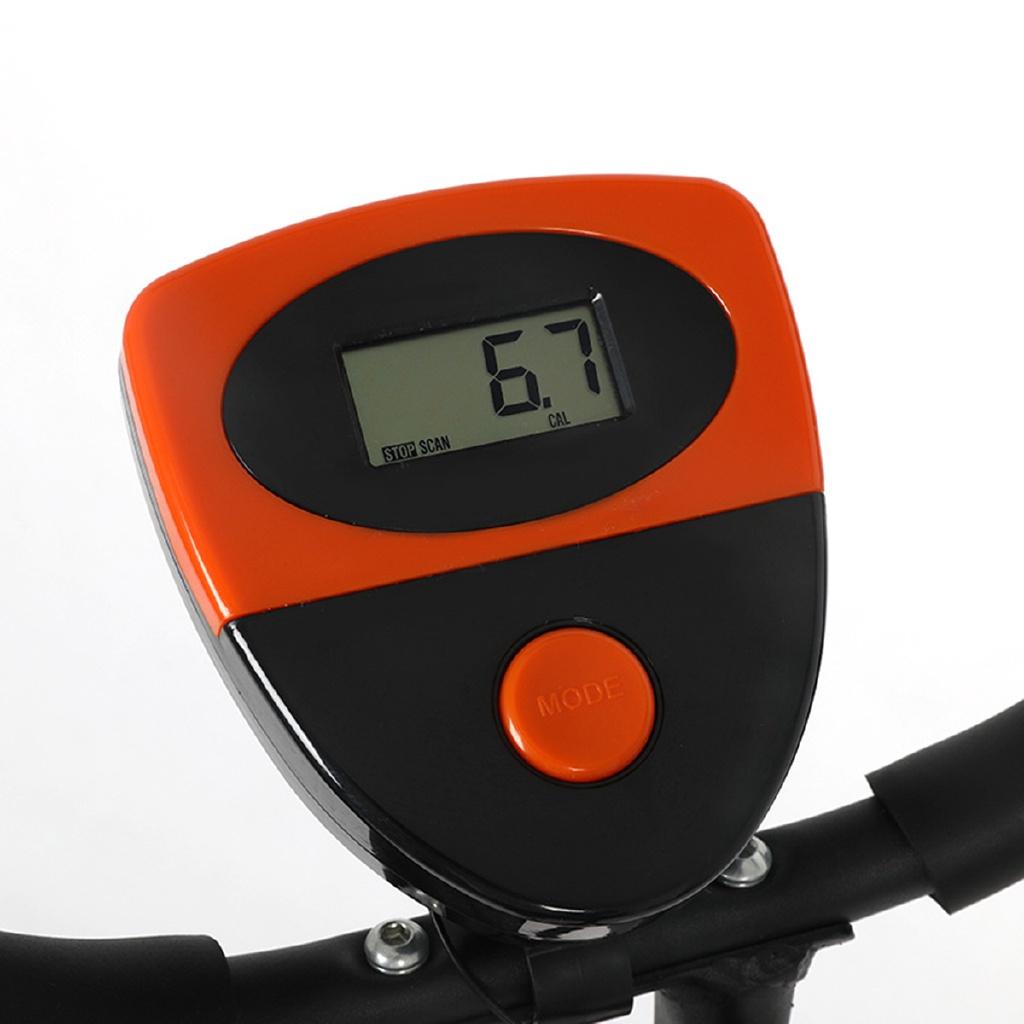 Pomarańczowo+Czarny Składany Rower Cardio Indoor z Wyświetlaczem LED Rower Dynamiczny Rower Treningowy Rower do Spinningu Sprzęt Treningowy 40*65*110cm