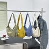 Borsa a Spalla in Tessuto Morbido alla Moda da Donna Tinta Unita Stile Casual da Studente Borse Grandi Borse a Tracolla per Donna Borsa Hobo da Spalla