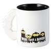 sun art "Minions" Minion Handle Mug, Approx. 350ml, Minion Merchandise, Movie Tableware, Gift, San3497
