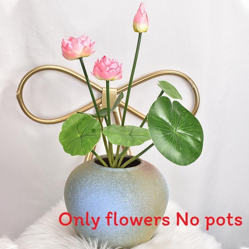 Lotus Simulated Leaves Artificial Flowers Ornament For Home Decoration Hotel