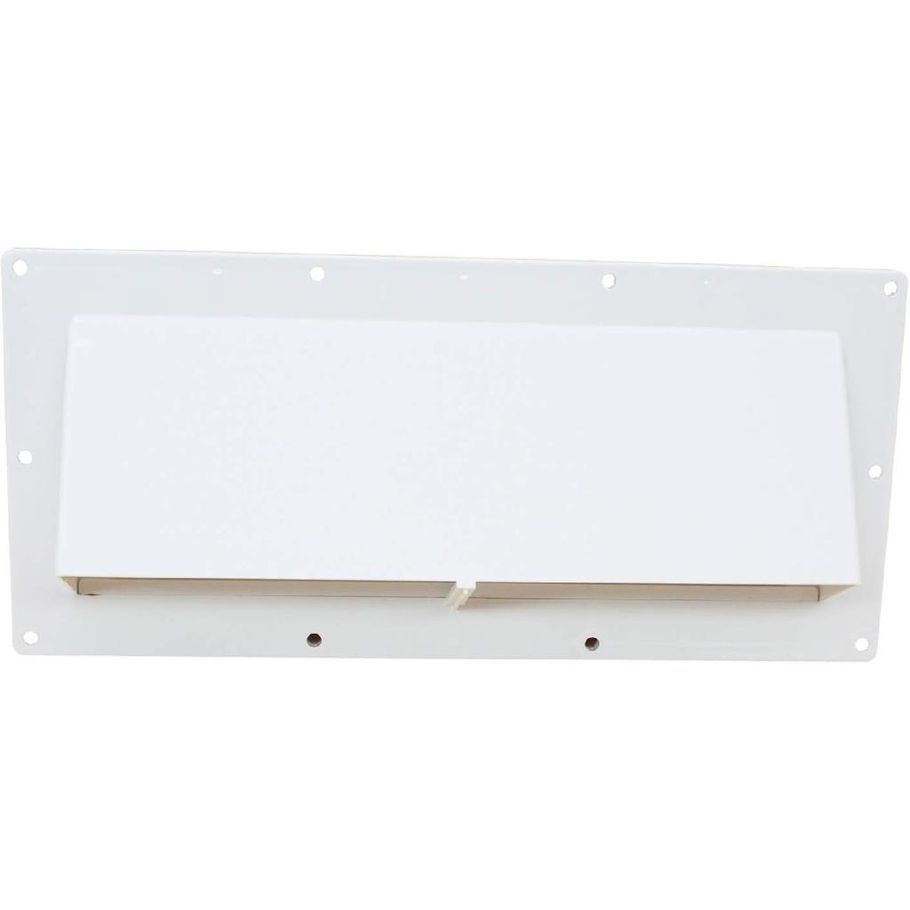 X-Haibei RV Range Hood Exhaust Vent Cover, Stove Bathroom Vent Cover Outside Damper For Motorhome Trailer Camper (White)