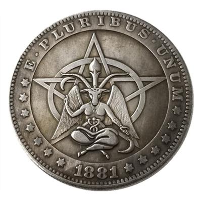 1881 HOBO USA Monete d'argento commemorative da collezione souvenir degli Stati Uniti