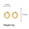Elegant Geometric Round Stud Earrings: Chic, Versatile Design for Women