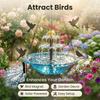Hanging Solar Bird Bath Fountain Triple Layered Flow Outdoor Courtyard Water Landscape Decoration Attracting Birds Home Decor