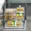 Stainless Steel Pull-Out Cabinet Storage Basket
