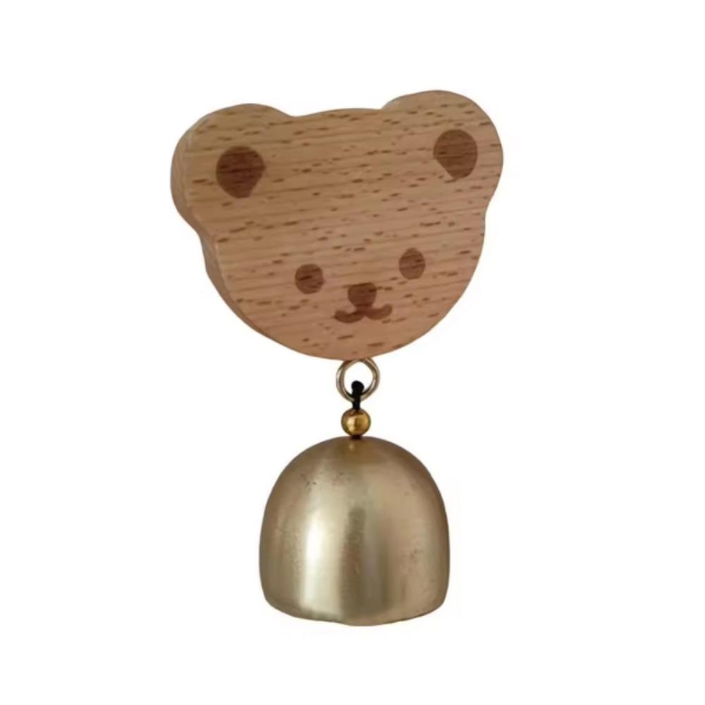 

Rabbit/Cat Shape Bear Doorbell Japanese Style Shopkeepers Bell Decorative Copper Bell Garden Style A