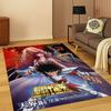 Cartoon Saint Seiya Anime Carpet Rug for Bedroom Living Room Sofa Playroom Doormat Home Decor,Kid Game Area Rug Non-slip Gift