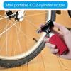 Portable CO2 Inflator Head Road Bike Tire Inflator CO2 Tyre Filler Air Pumps with Pressure Gauge & Insulated Sleeve