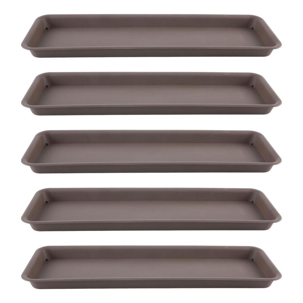 5x Plant Saucers Plant Trays Rectangular Pot Saucers Flower Pot Drainage Tray