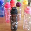 Transparent Water Bottle Portable Sport Cup for Drinking Kitchen Tools 550ML Water Bottle For School Gym Travel Girl Boy
