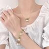 Green Lily of The Valley Jewelry Set White Lily of The Valley Earrings New Flower Necklace  Gifts